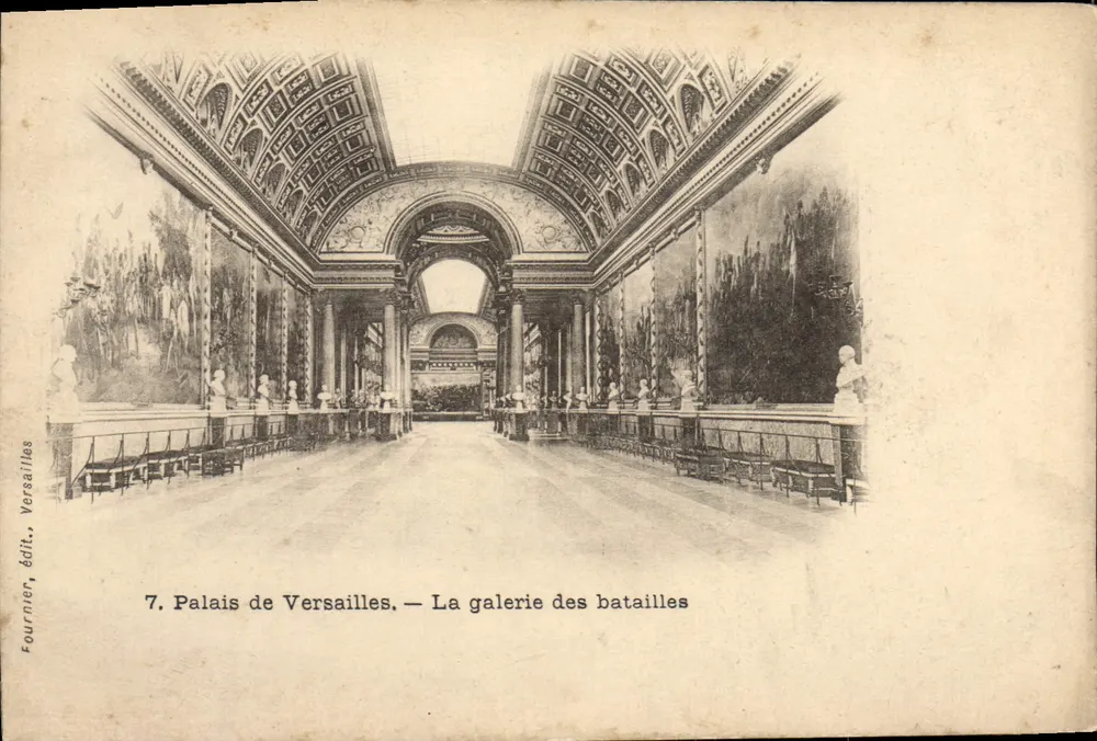 Schloss Versailles — Die Schlachtengalerie — Fournier, Verlag Versailles, Nr. 7 - Vorderseite