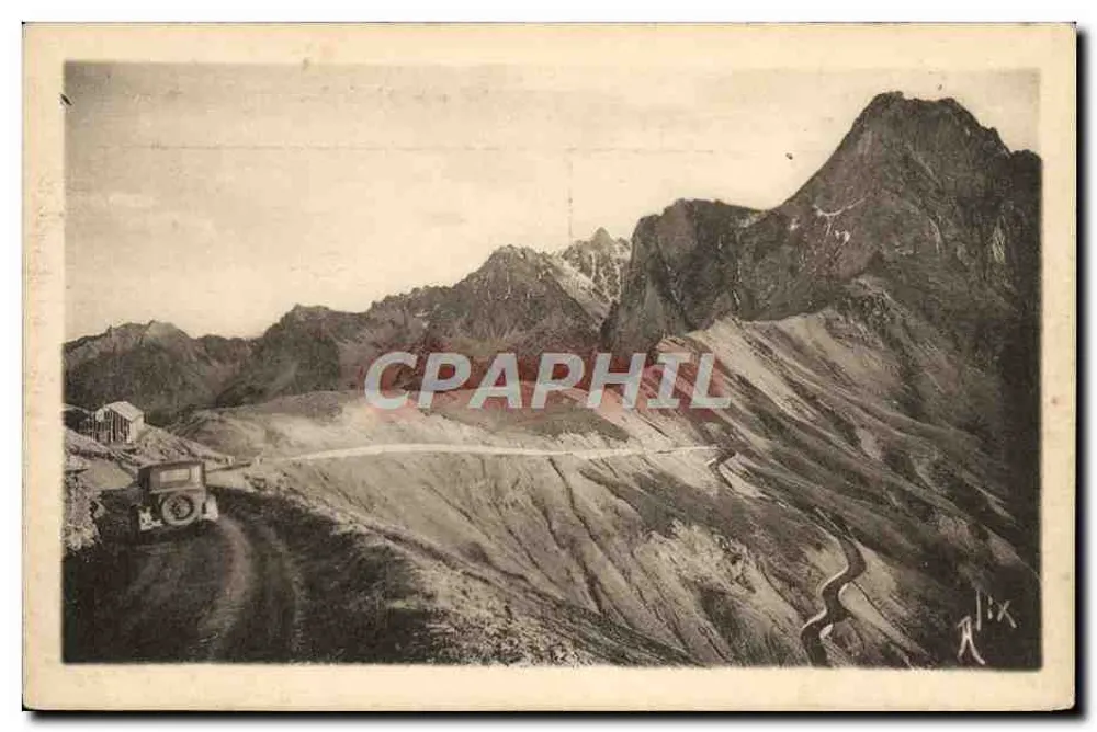 Os Pirineus — Descida para Barèges — Edições ALIX, Bagnères-de-Bigorre - Frente