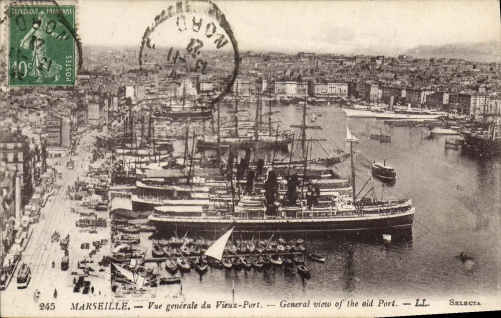 Marseille — Allgemeiner Blick auf den Vieux-Port — LL. Selecta - Vorderseite