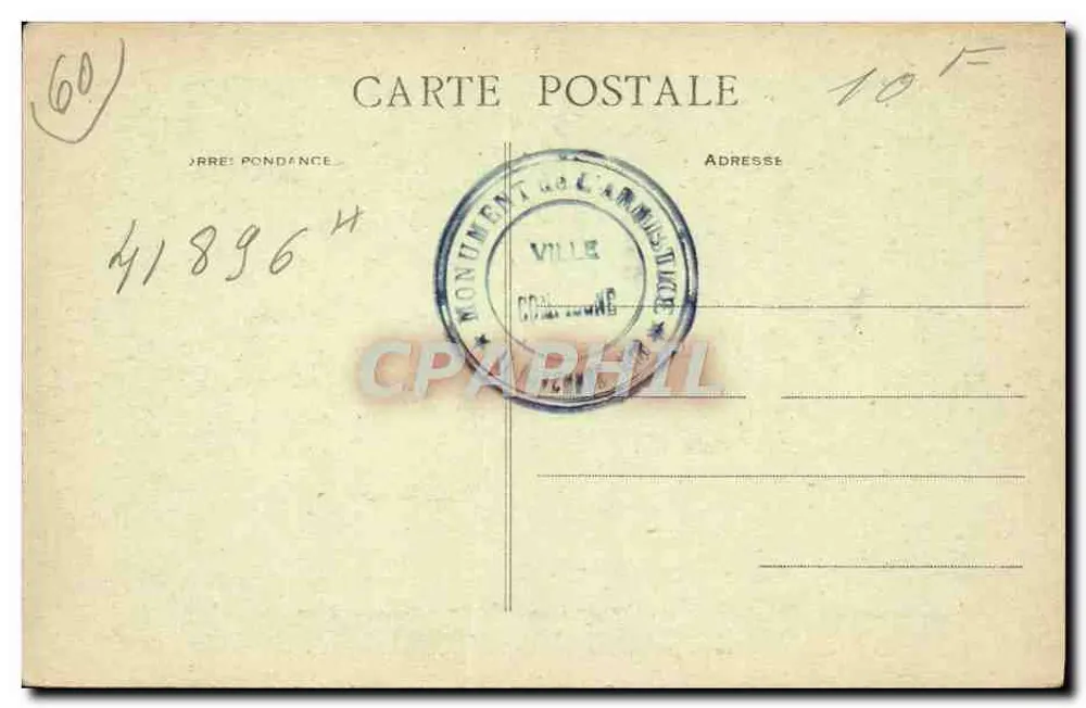 Floresta de Compiègne — Monumento da Armistice — Cliché Hutin - Verso