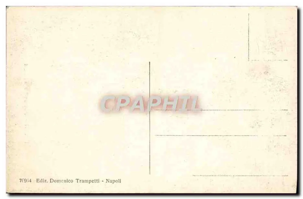 Pompéia — Impressão de um cão — Edição Domenico Trampetti, Nápoles - Verso