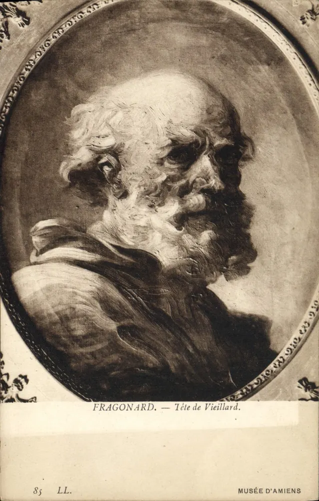 Fragonard — Cabeça de Velho — Museu de Amiens - Frente