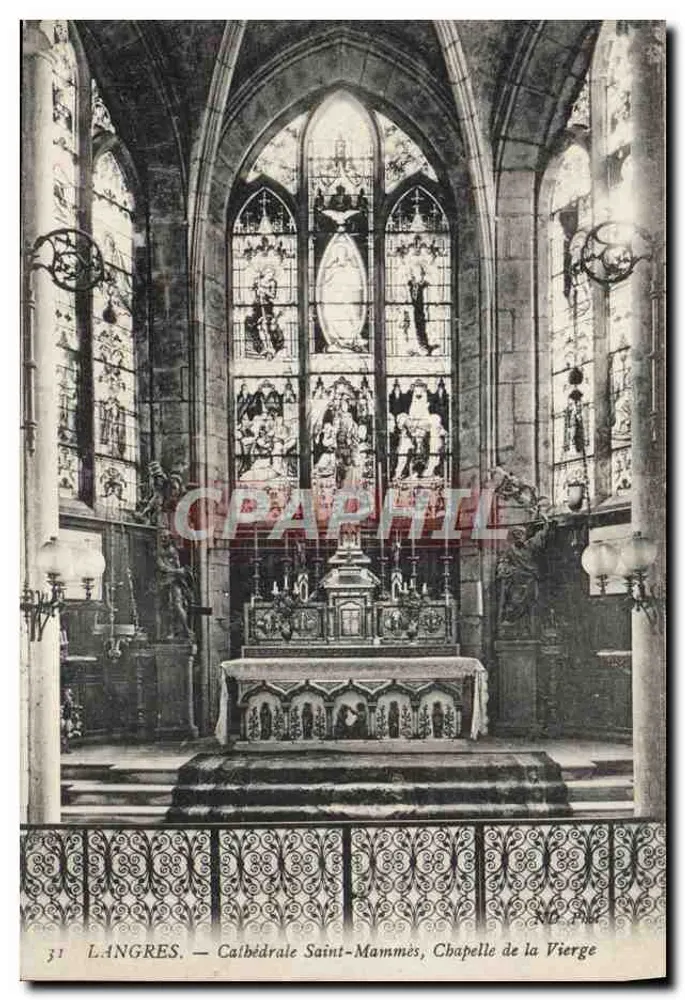 Langres — Kathedrale Saint-Mammès, Kapelle der Jungfrau - Vorderseite