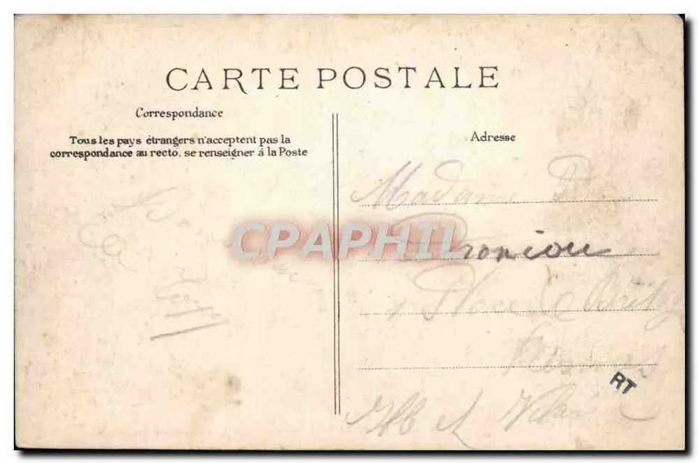 Wald von Fontainebleau — Höhle Adam Salomon — Verlag C.L. n°8 - Rückseite