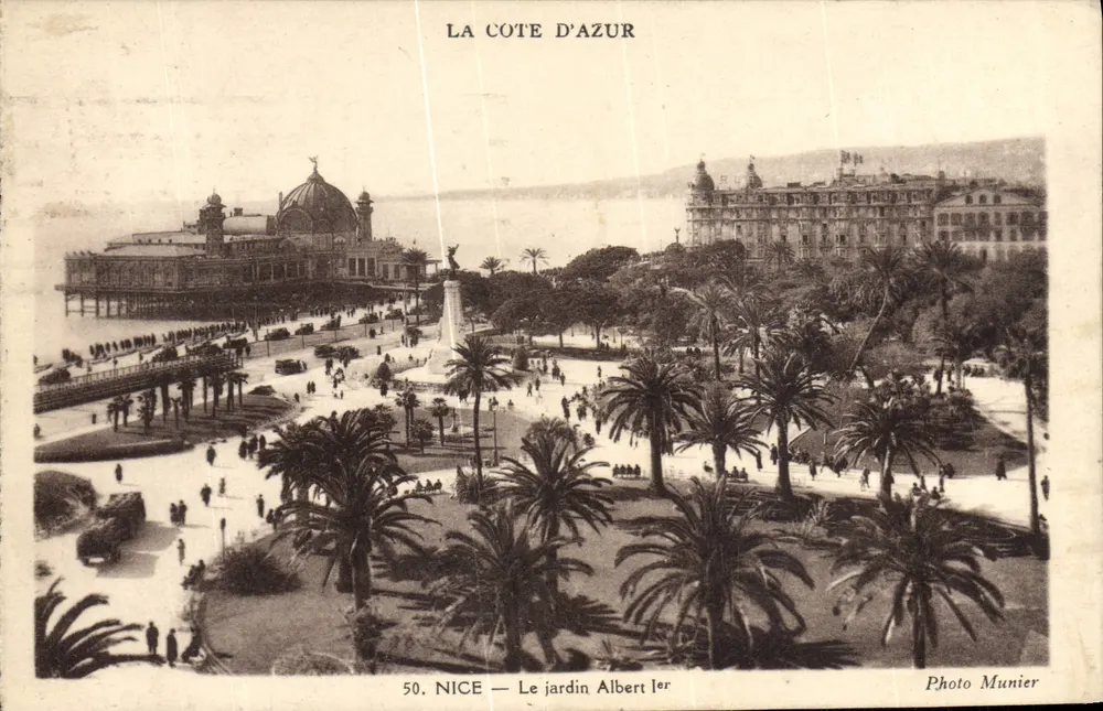 Nice — O jardim Albert Ier — Foto Munier, n°50 - Frente