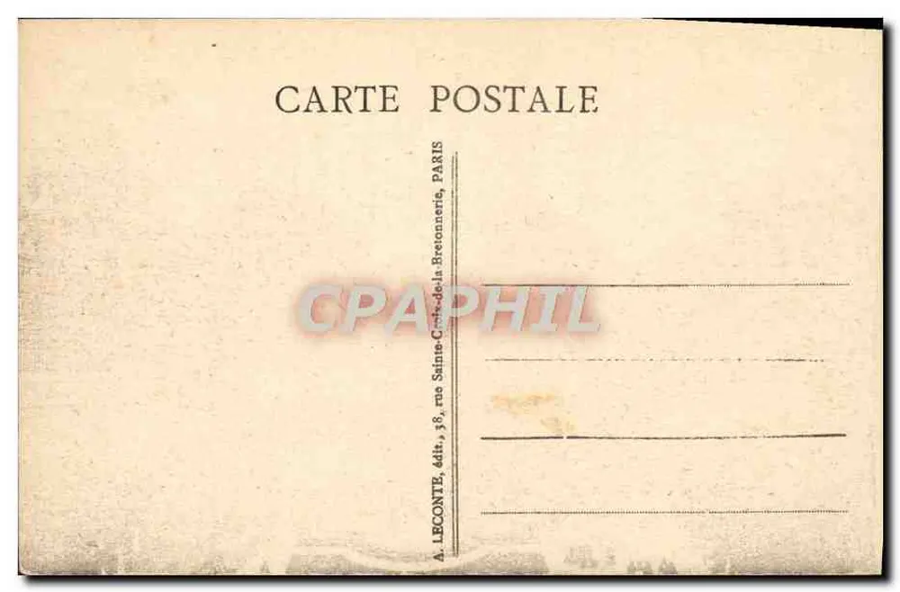 Versailles — Panorama des Schlosses und der Gärten — A.L. - Rückseite