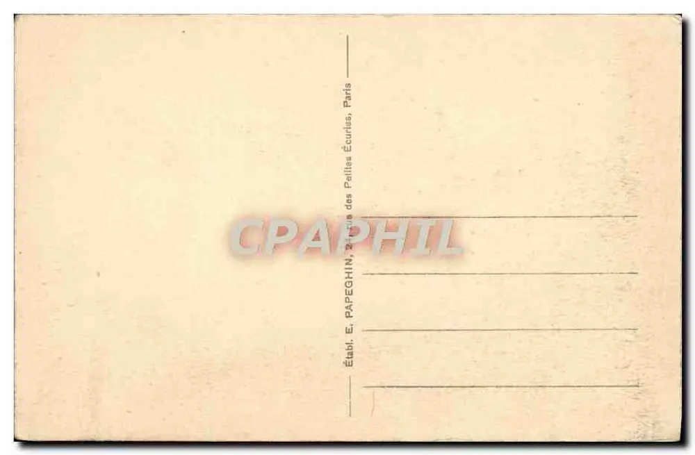 Versailles — O Castelo — Escada de Mármore — A.P. - Verso