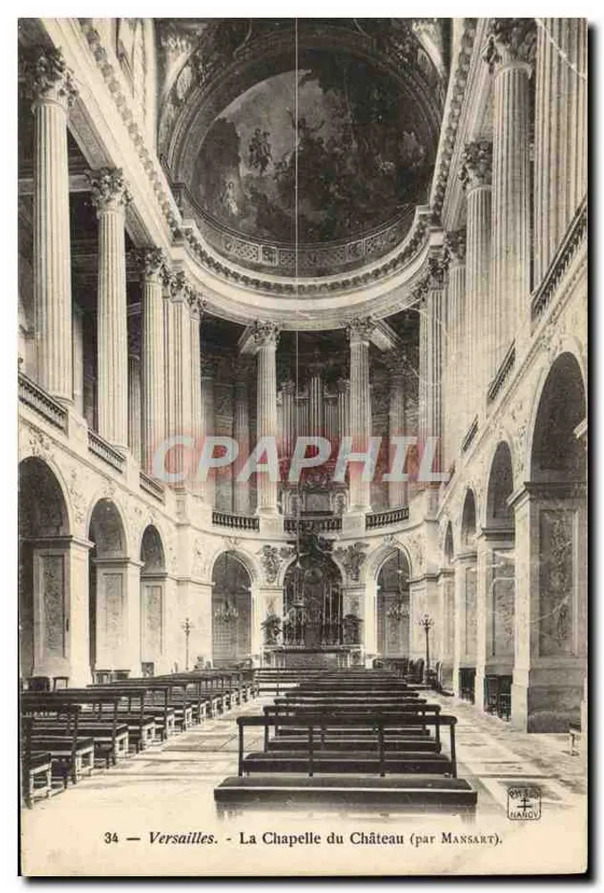 Versailles - Die Kapelle des Schlosses (von Mansart) - Vorderseite
