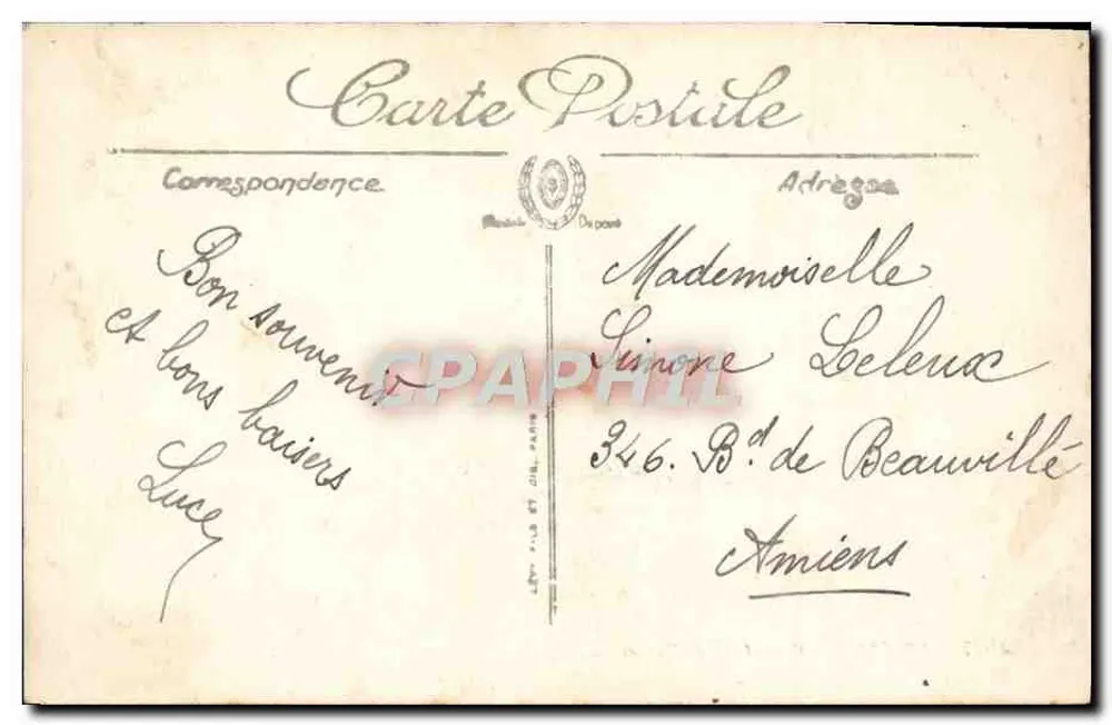 Le Tréport — Efeito de Ondas — LL. n°4027 - Verso