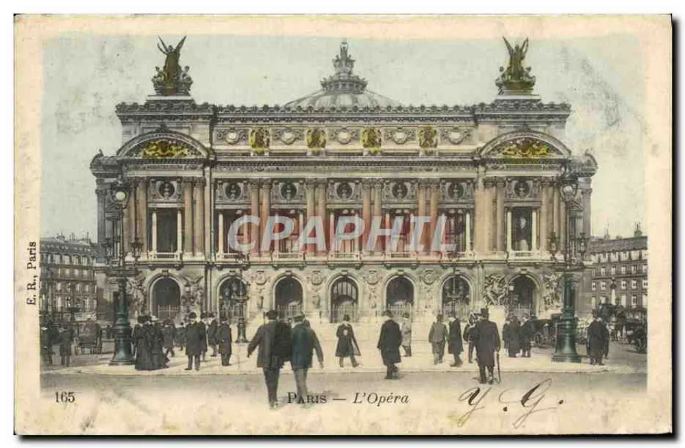 Paris — O Ópera — E.R., Paris, n°165 - Frente