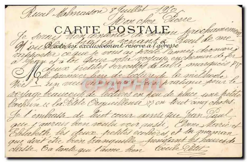 Paris — Sainte-Chapelle — L. J. & Cie, Paris - Verso