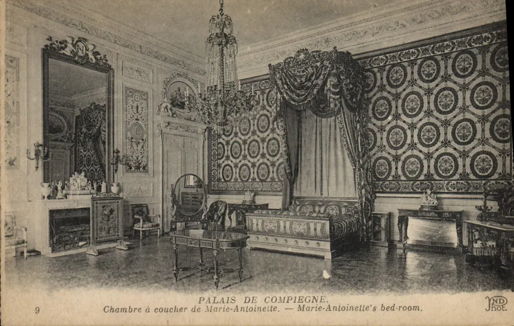 Schlafzimmer von Marie-Antoinette — Schloss Compiègne — ND Hot. n°9 - Vorderseite