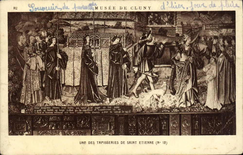 Museum Cluny — Eine der Tapisserien von Saint Etienne (Nr. 12) - Vorderseite