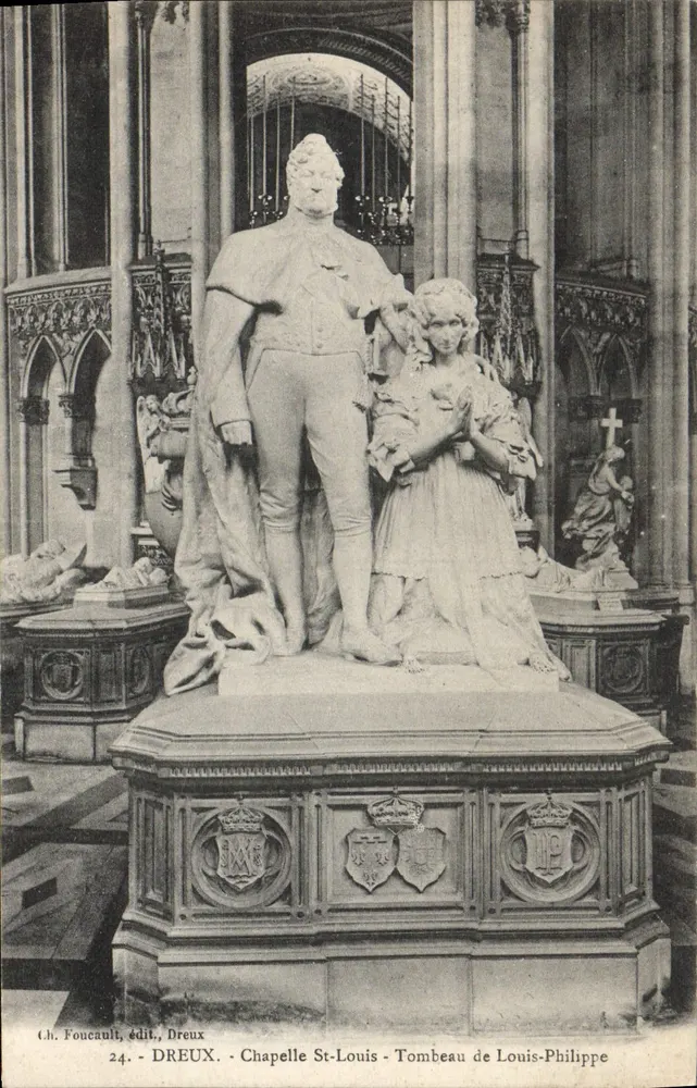 Chapelle St-Louis - Grabmal von Louis-Philippe — Dreux — Verleger Ch. Foucault, Nr. 24 - Vorderseite