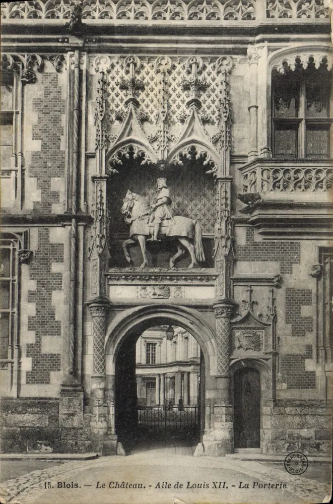 Blois — Schloss — Flügel von Louis XII — Die Porterie - Vorderseite
