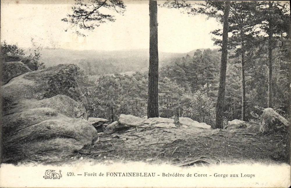 Forêt de Fontainebleau — Belvédère de Corot — Gorge aux Loups — Nr. 420 - Vorderseite