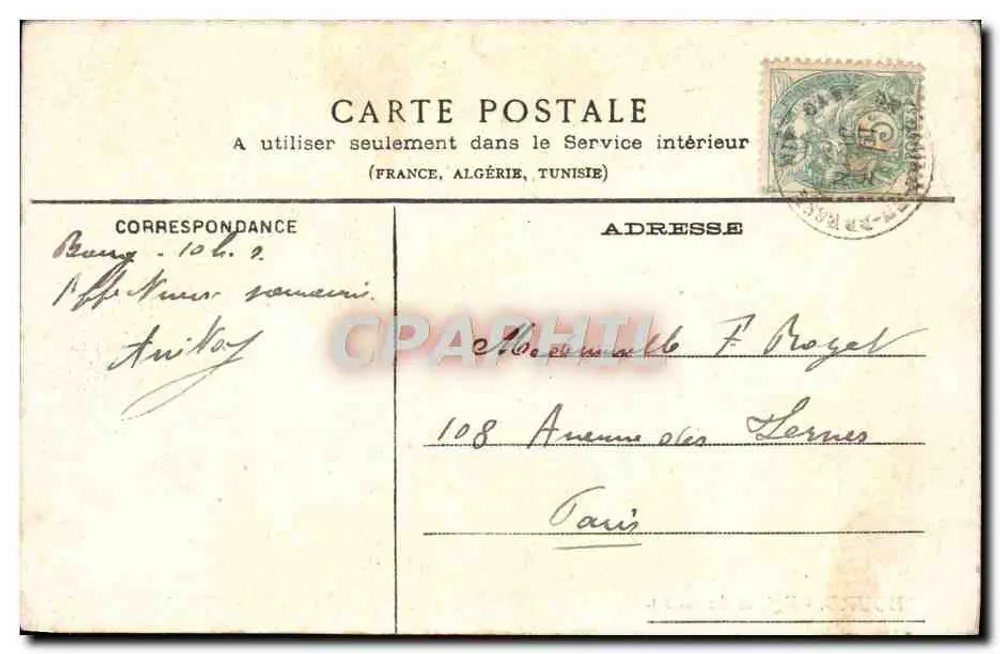 Bourg - Igreja de Brou - L. Ravier, editor, Bourg. Cliché F. Ballet. - Verso