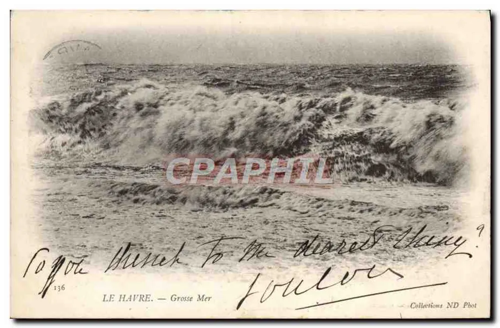 Le Havre — Grosse Mer — Coleções ND Phot - Frente