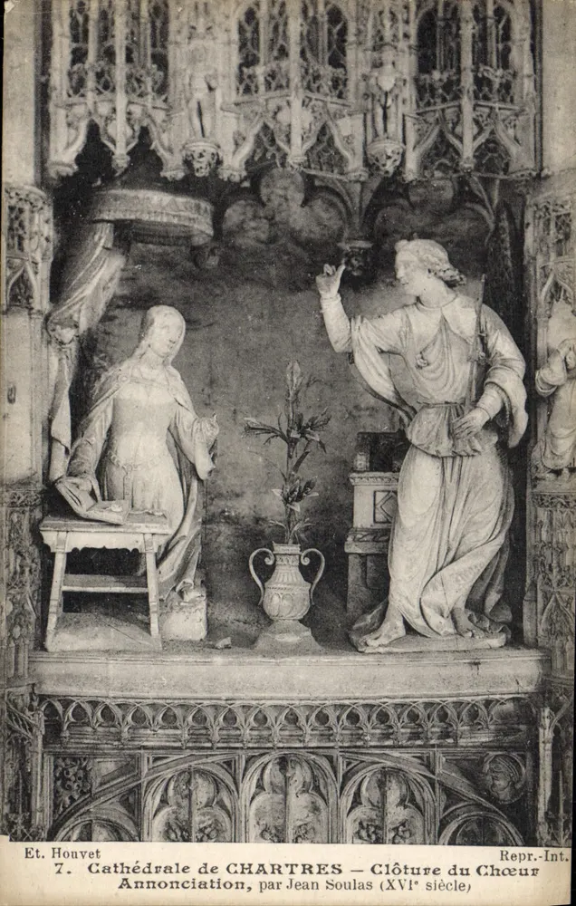 Kathedrale von Chartres — Chorabschluss — Verkündigung, von Jean Soulais (16. Jahrhundert) - Vorderseite