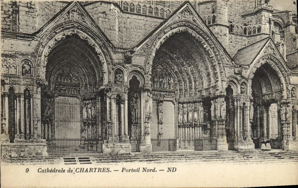Kathedrale von CHARTRES — Nordportal — ND - Vorderseite
