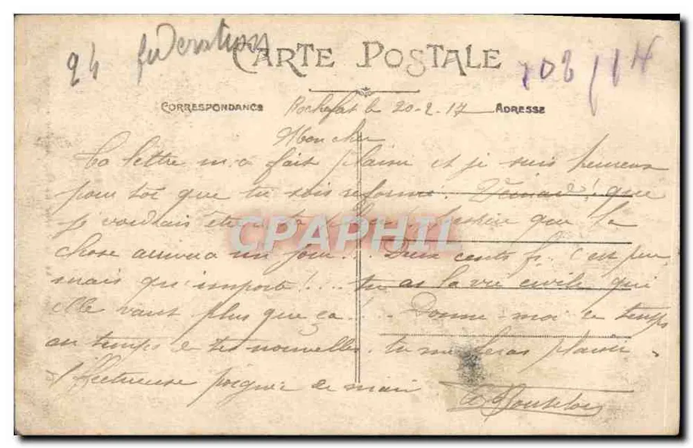 Rochefort-sur-Mer — Innenansicht der Kirche Notre-Dame — Sammlung Ch. Giambiasi - Rückseite