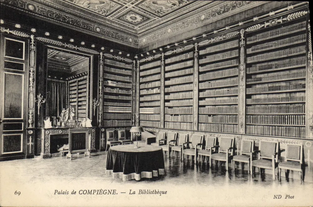 Palácio de COMPIÈGNE — A Biblioteca — ND Phot, n°69 - Frente