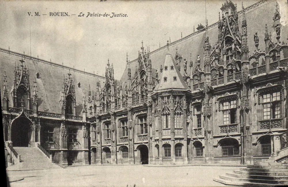 Rouen — Het Paleis van Justitie — V.M. uitgever - Voorkant