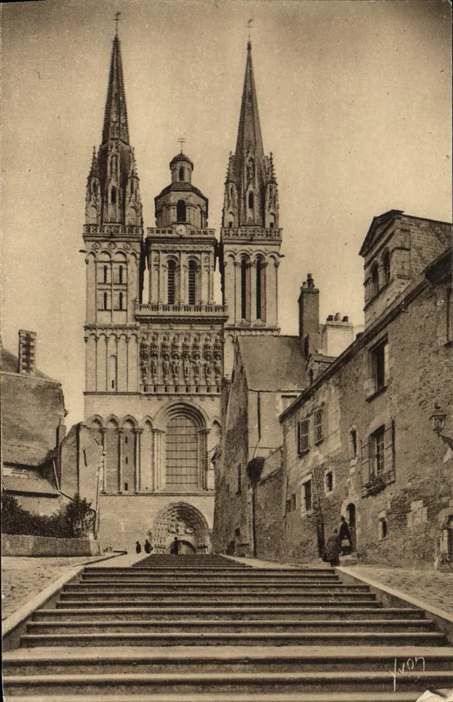 Angers — Kathedrale und Aufstieg Saint-Maurice — Les Éditions d'Art Yvon, Paris - Vorderseite