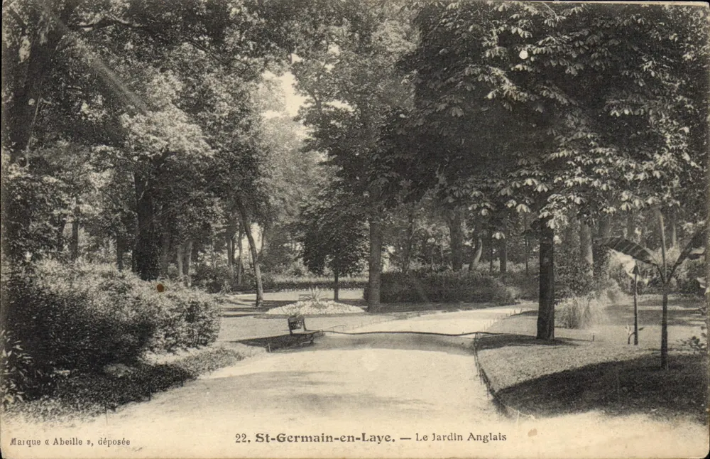 St-Germain-en-Laye — O Jardim Inglês — Marca « Abeille », depositada - Frente