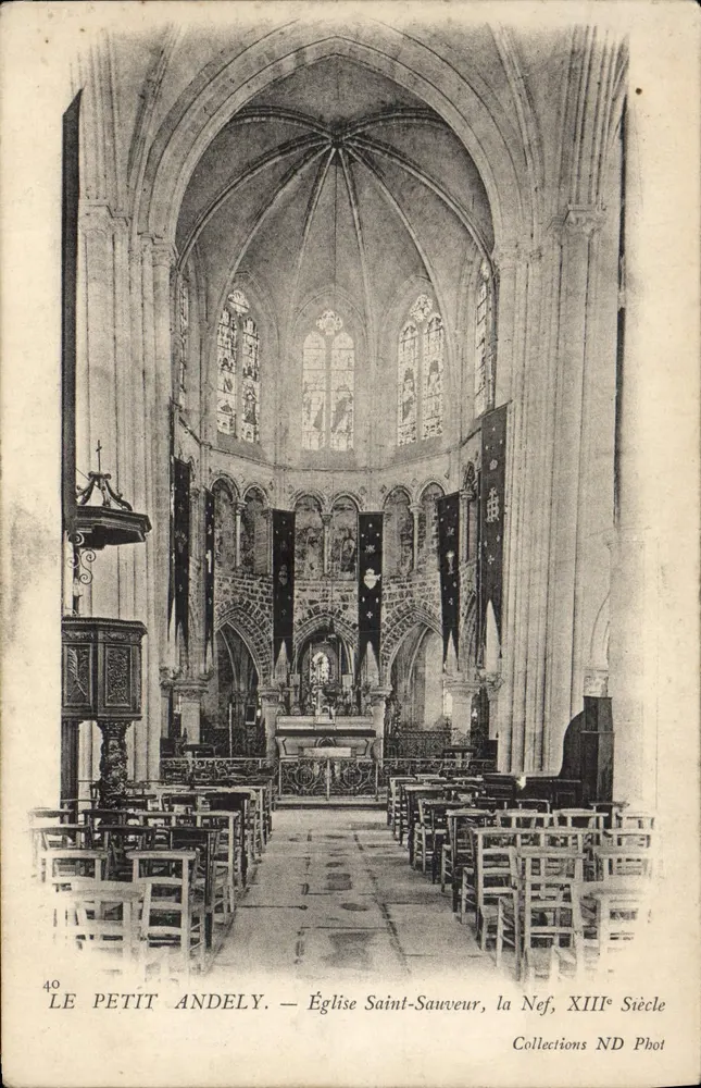 Le Petit Andely — Kirche Saint-Sauveur, die Kirchenschiff, 13. Jahrhundert — Collections ND Phot - Vorderseite