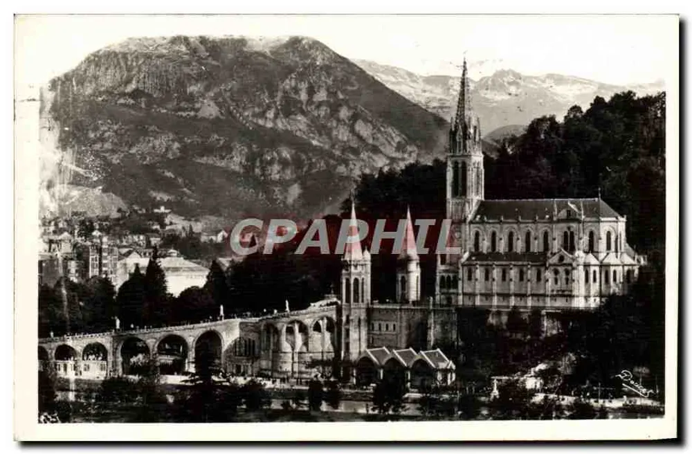 Lourdes — A Basílica e o Pie do Jer — Edição P. Douard - Frente
