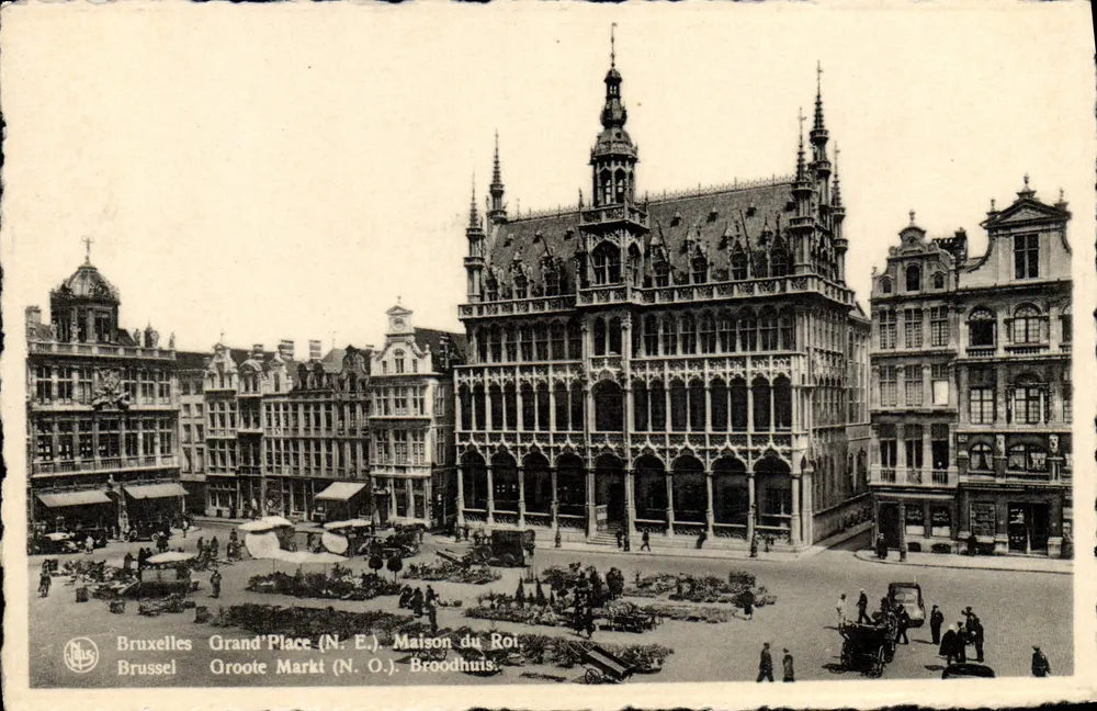 Brüssel - Grand'Place (N.E.) - Königshaus - Vorderseite
