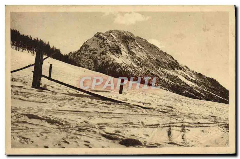 Skiareal und Mount Janus — Montgenèvre (1.860 m.) — Photo Wax, Grand-Briançon - Vorderseite