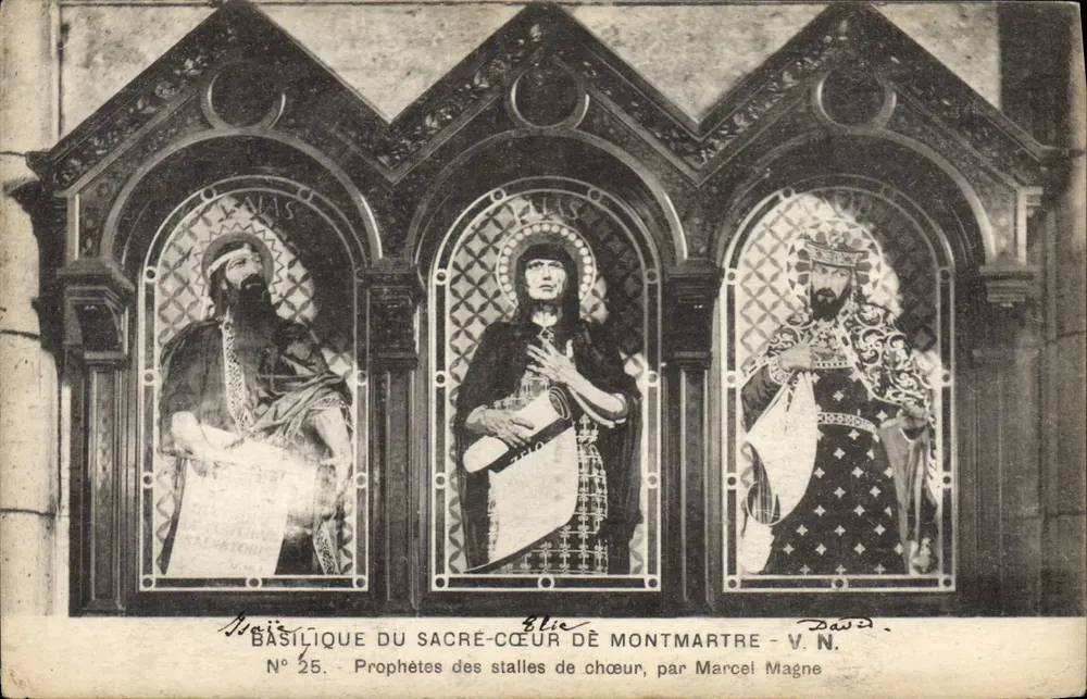 Basilique du Sacré-Cœur de Montmartre — Propheten der Chorbanken — von Marcel Magne — N° 25 - Vorderseite