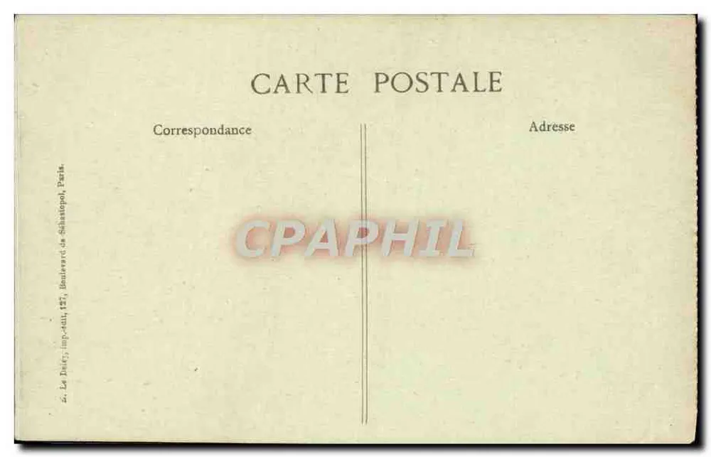 Boulevard dos Italianos — Paris — editor Le Dief, imp. dat. 1917 - Verso