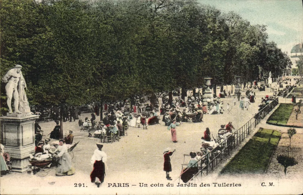 PARIS — Eine Ecke des Tuileries-Gartens — C. M. n° 291 - Vorderseite
