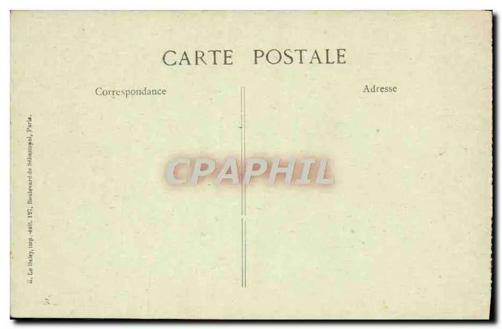 PARIS — Panorama vom Kirchhof Saint-Gervais — C. Le Doley, Paris - Rückseite