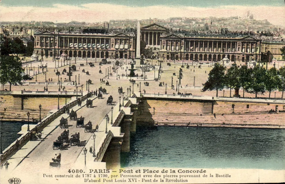 Paris — Ponte e Praça da Concórdia — Editor La Doleÿ, n° 4080 - Frente
