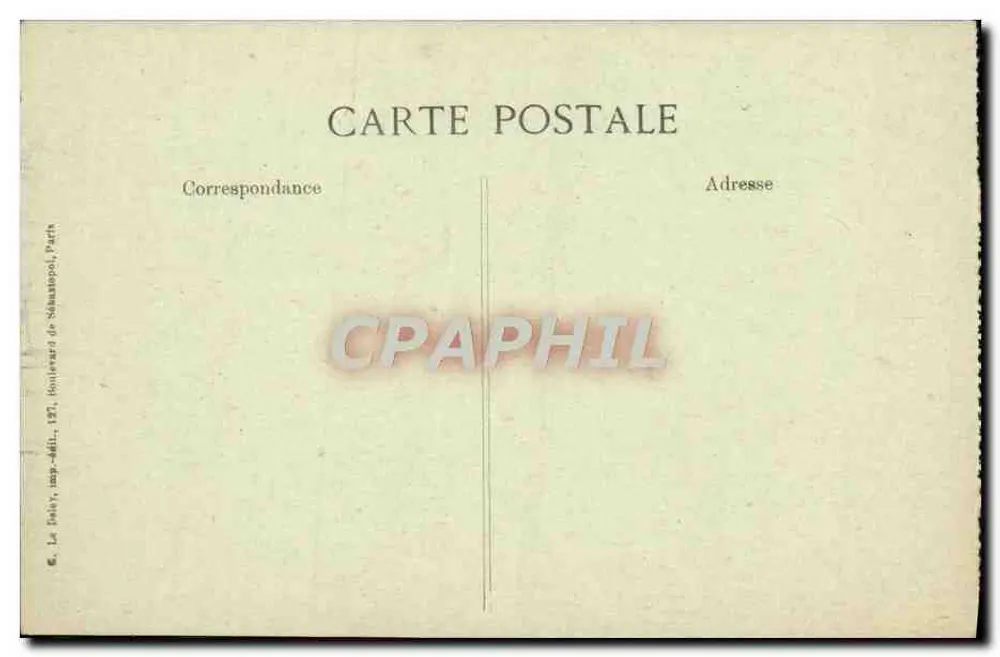 Paris - Ponte Alexandre - Vista geral — 4127 — Editor La Fèvre, imp. Adil, 1907 - Verso