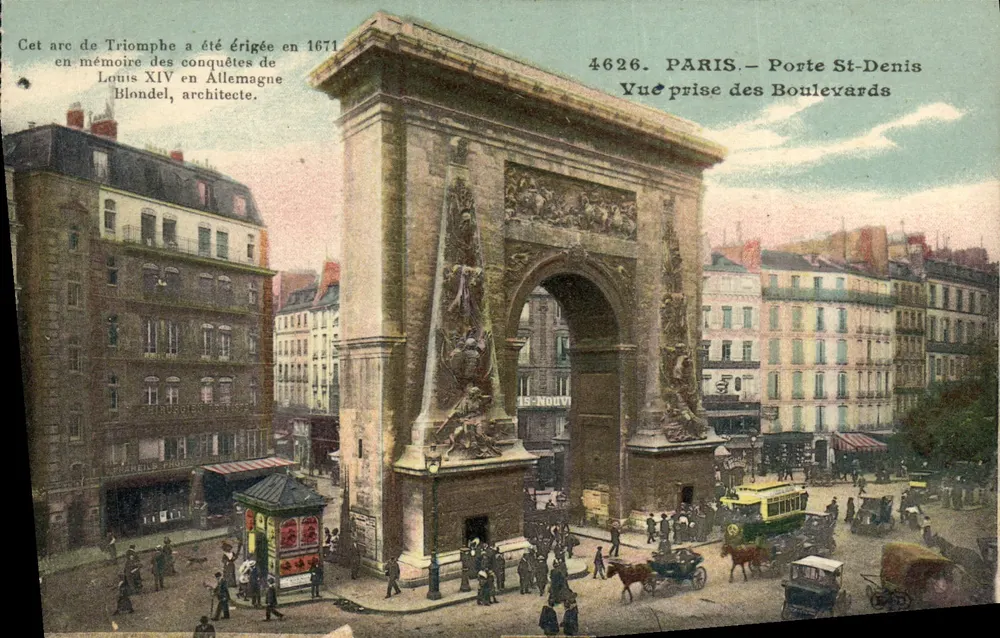 Paris — Porte Saint-Denis — Ansicht aus den Boulevards — Verlag E. Le Dœry, n° 4626 - Vorderseite