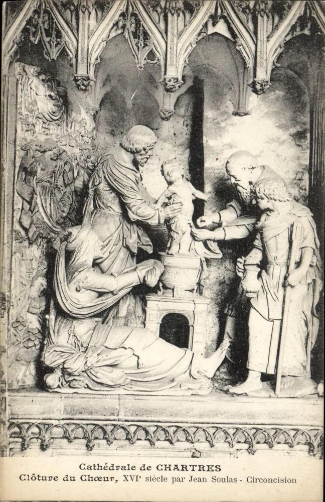 Kathedrale von Chartres — Chorverschluss, 16. Jahrhundert — von Jean Soulas - Beschneidung - Vorderseite