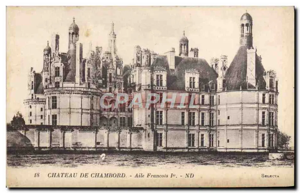 Schloss Chambord — Flügel Francois Ier — Selecta - Vorderseite