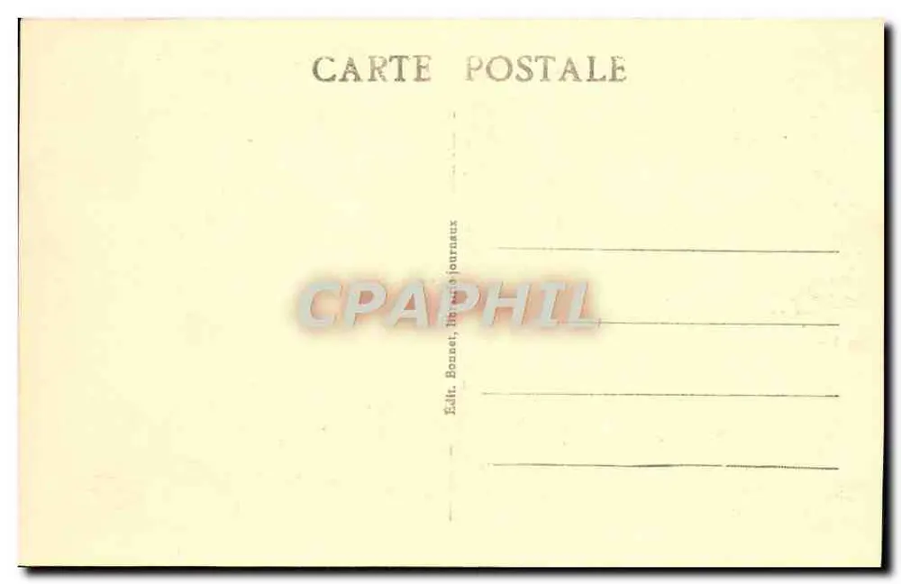 Auxerre - Igreja de São Pedro — vista da fachada gótica com o campanário — editor Bonnet, livreiro-jornalista - Verso