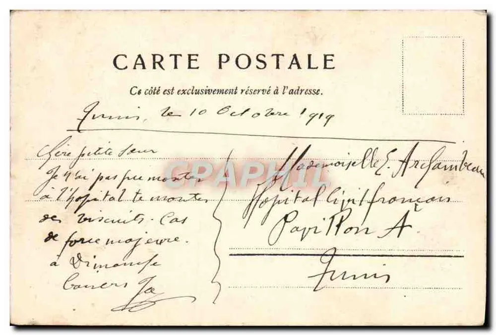 Die Hirsche — Jardin d'acclimatation du Bois de Boulogne — Edition Louis Burgy, n°5632 - Rückseite