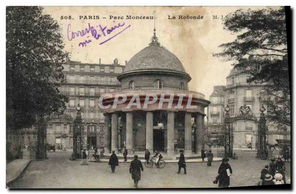 Paris - Parque Monceau - A Rotonda — M.J. editor, n° 505 - Frente