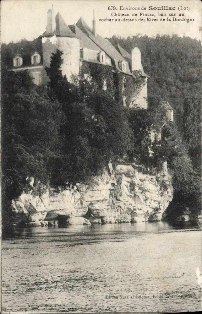 Schloss de Pinsac — Umgebung von Souillac (Lot) — Édition Vues artistiques, Lodez Garde, 1900 - Vorderseite