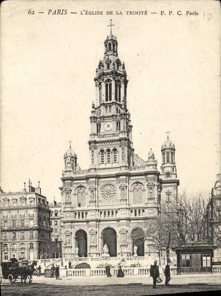Paris — A Igreja da Trindade — P. P. C. Paris 62 - Frente