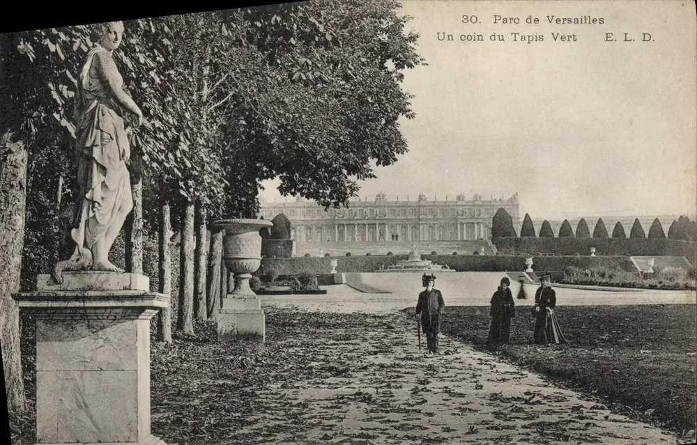 Parque de Versalhes — Um canto do Tapete Verde — E. L. D. n°30 - Frente