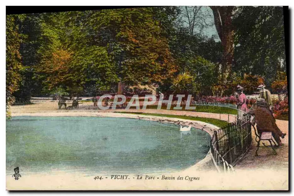 Vichy - Der Park - Schwannenteich — n°404 - Vorderseite