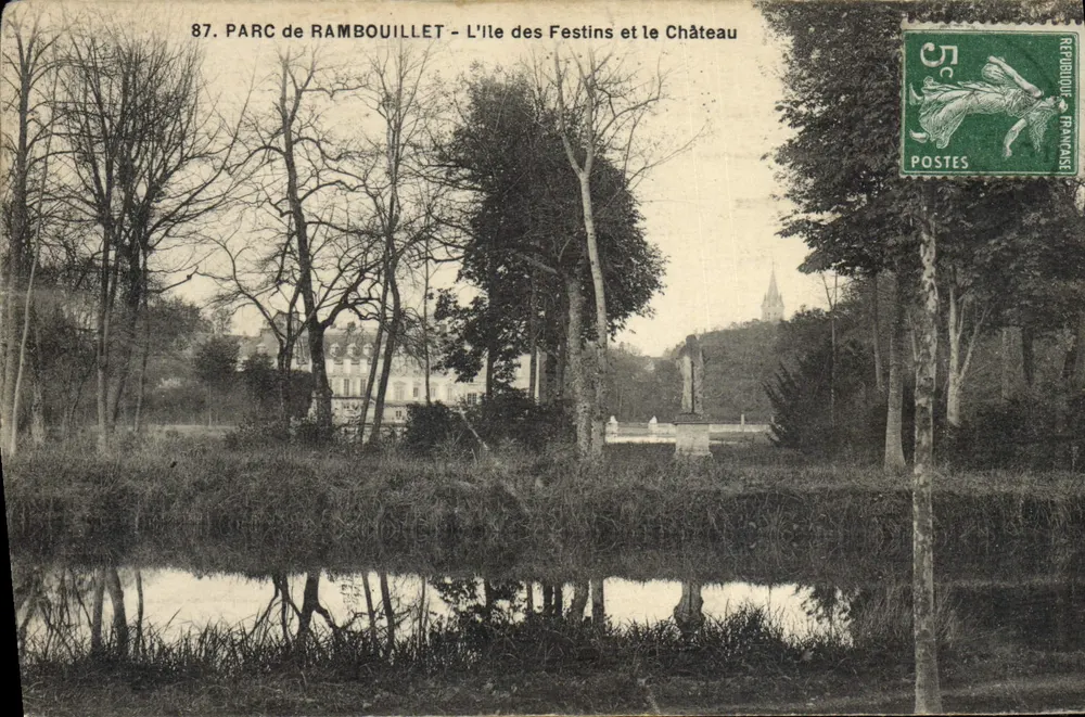 PARC DE RAMBOUILLET - DIE INSEL DER FESTE UND SCHLOSS — Verlag Lagrange, Fotoverlag, Nr. 87 - Vorderseite